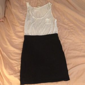 Black and white dress